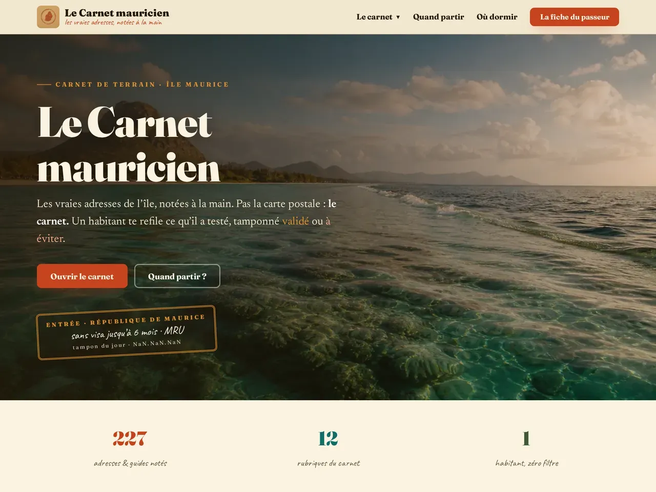 Aperçu d'un site réalisé