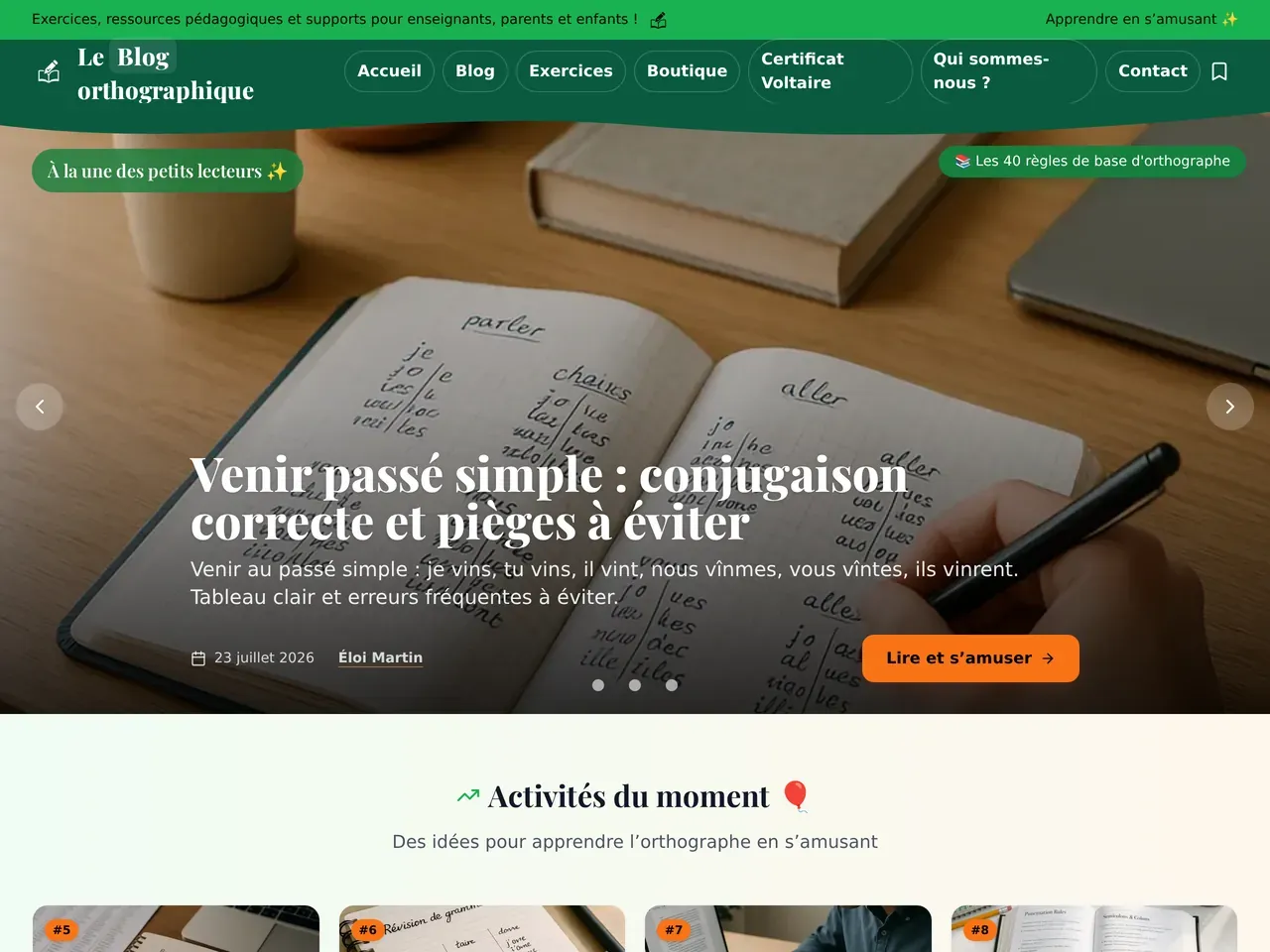 Aperçu d'un site réalisé