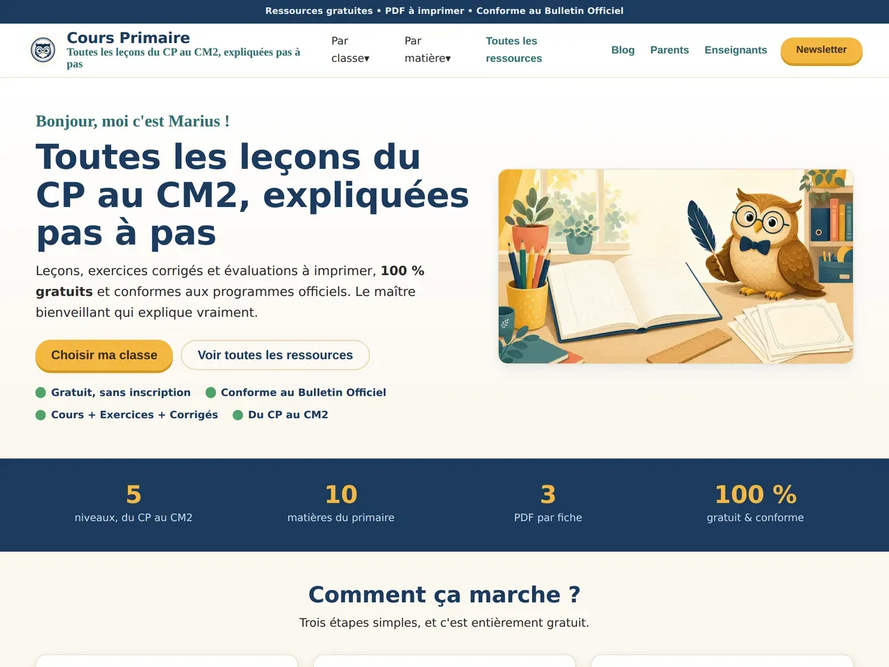 Site réalisé : coursprimaire.fr