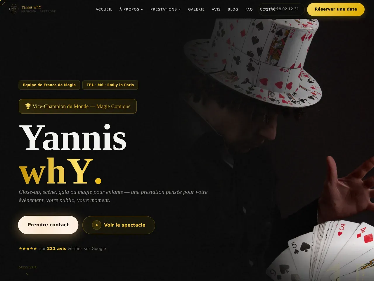 Aperçu d'un site réalisé